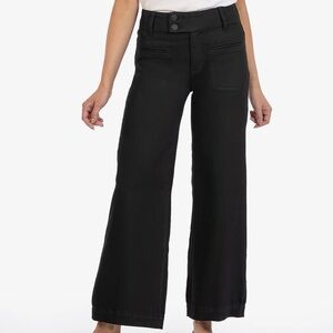 NWOT Kut from the Kloth "Meg" High Waist Ankle Wide Leg Jeans-Black Sz 10